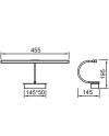 PARACURU * APLIQUE LED 8W 3000K NEGRO